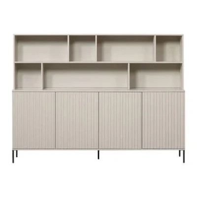 Afbeelding van WOOOD New Gravure Wandkast Grenen Dust 150x200x44