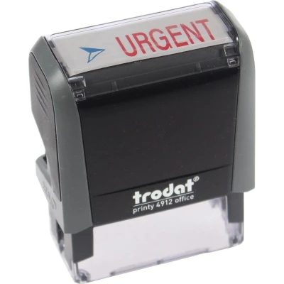 Afbeelding van Trodat tekststempel Printy Line 4912 tekst: URGENT formulestempel
