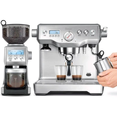 Afbeelding van Sage The Dynamic Duo (Brushed Stainless Steel) + Gratis Blend proefpakket