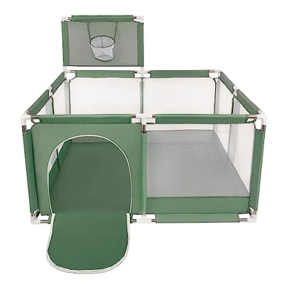 Afbeelding van Selonis Kinderbox met Mand en Geen Ballen, Groen