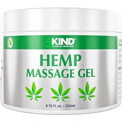 Afbeelding van 5kind Hennep Actieve gel, 200 ml, hoog gedoseerde hennepgel, kalmeert gewrichten en spieren, voeten, knieën, nek, schouders, rug spierpijn, gel