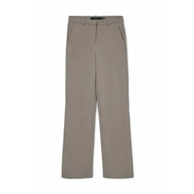 Afbeelding van Vero Moda Broek Vmzamira Mw Slim Straight Pant Noos 10255128 Moon Rock Dames Maat W26 X L30