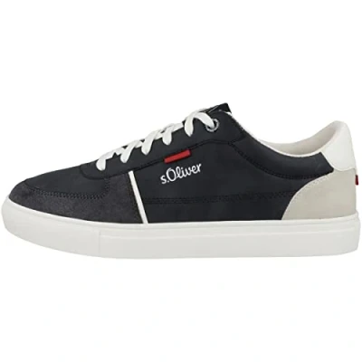 Afbeelding van s.Oliver Sneakers laag navy, Heren, Maat: 40, Navy Hoogwaardig imitatieleer