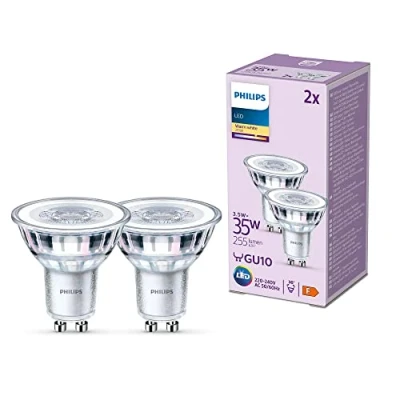Afbeelding van Philips LED Spot 35 W GU10 Warmwit licht 2 stuks