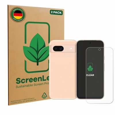 Afbeelding van ScreenLeaf Screenprotector voor Google Pixel 8a (Voor+Camera) Duurzame schermbescherming Folie Beschermfolie transparant (2 Stuks)