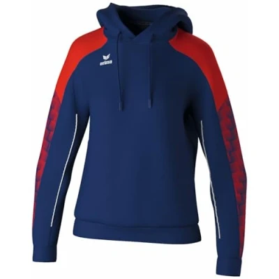 Afbeelding van Erima Evo Star Sweatshirt Met Capuchon Dames Marine / Rood Maat: 38