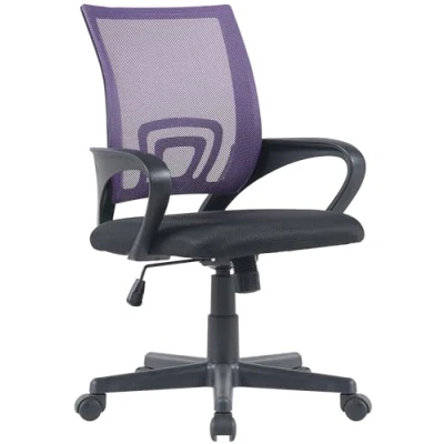 Image de CLP Fauteuil de bureau Genius en maille Violet