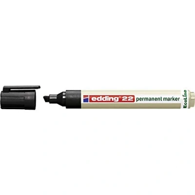 Afbeelding van edding 22 Permanent marker EcoLine 4 22001 Zwart Watervast: Ja