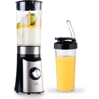 Afbeelding van Trebs 99242 Smoothie to go / Comfortjuicer met schenkkan en drinkbeker RVS Black