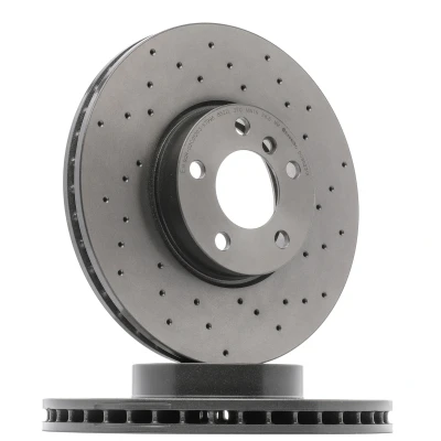 Afbeelding van BREMBO 09.9923.1X Remschijf 332 30 5 geperforeerd/interne ventilatie Gecoat High carbon Met schroeven BMW: X5, X6