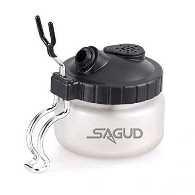 Afbeelding van SAGUD Airbrush Pot Cleaning Kit voor Massieve Glazen Flessen Set met Support Station