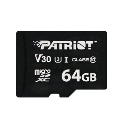 Afbeelding van Patriot VX Series 64GB MicroSDXC V30 Class 10 UHS I U3 4K UHD Memory Card PSF64GVX31MCX