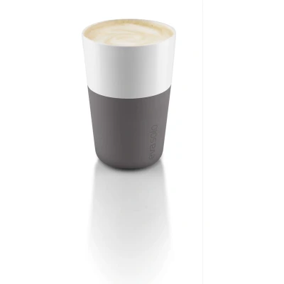 Afbeelding van Eva Solo Latte Macchiato Beker Elephant Grey 360 ml 2 Stuks