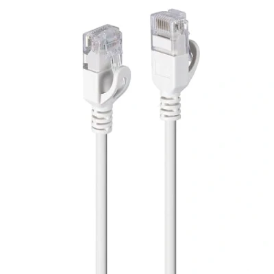 Afbeelding van Lindy 3m Cat.6A U/UTP Ultra Slim netwerkkabel, grijze RJ45 plug, 500MHz, koper, 28AWG (U/UTP, CAT6a, 3 m), Netwerkkabel