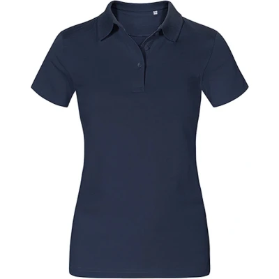 Afbeelding van Damespolo &#039;Jersey&#039; met korte mouwen Navy L