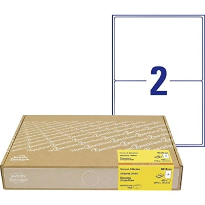Afbeelding van Avery Zweckform 8018 300 Adresetiketten 199.6 x 143 mm Papier Wit 600 stuk(s) Permanent hechtend Inkjet, Laser (zwart/wit), (kleur), Kopiëren