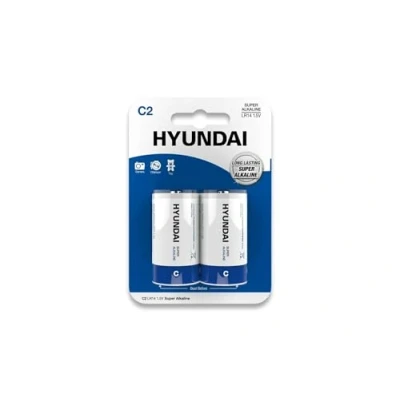 Afbeelding van Hyundai Batteries Super Alkaline C batterijen 2 stuks