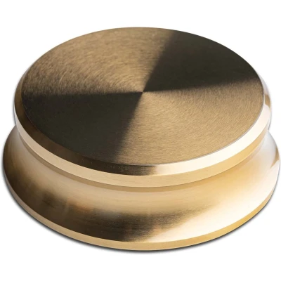 Afbeelding van Pro Ject Record Puck Gewicht voor vinyl Stabilisator platen Platenspeleraccessoire Gepolijst Messing (per stuk 1 stuk)