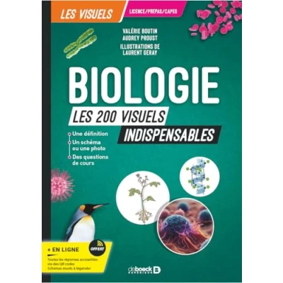 Afbeelding van BIOLOGIE EN 200 VISUELS INDISPENSABLES LICENCES CAPES PREPAS