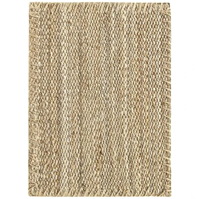 Afbeelding van HAMID Jute tapijt, Granada 100% natuurlijke jutevezel, zacht en zeer duurzaam, handgeweven, woonkamer, eetkamer, slaapkamer, hal (70 x 50 cm)
