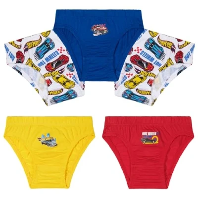 Afbeelding van Hot Wheels Set van 5 zachte jongensslips puur katoen, Meerkleurig