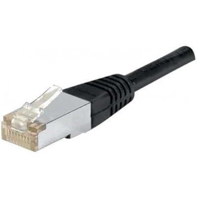 Afbeelding van Exertis Connect patchkabel F/UTP, CAT.6, waterdicht, zwart, 5,0 m Waterdichte met bijzonder smalle K (F/UTP, CAT6, 5 m), Netwerkkabel