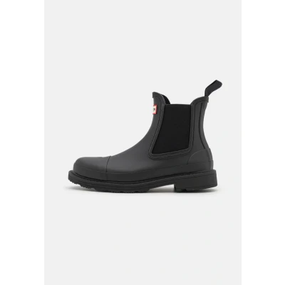 Afbeelding van Hunter Original Commando Regenlaarzen, Dames, Maat: 37, Black Kunststof
