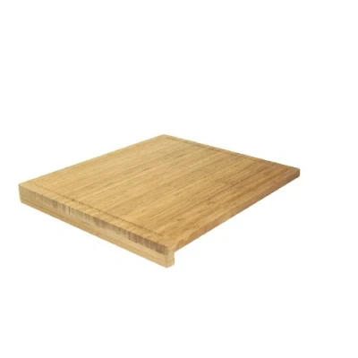 Afbeelding van Ambiance Nature 508815 Snijplank, bamboe, met rand, 52,5 x 46 1,9 cm, bruin
