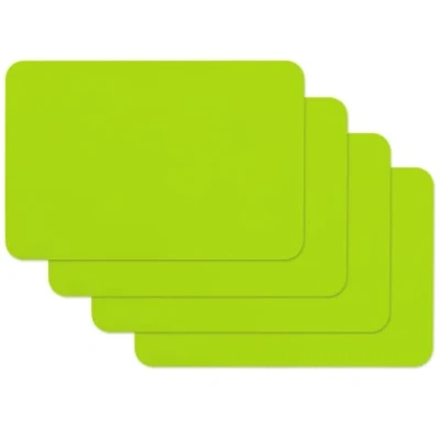 Afbeelding van Venilia placemat bedrukt effen appelgroen, voor eetkamer, rechthoekig, 4 stuks, 45 x 30 cm, 59039