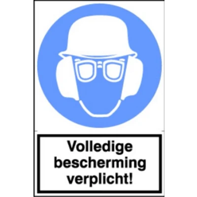 Afbeelding van Artelli Sticker Volledige bescherming verplicht!