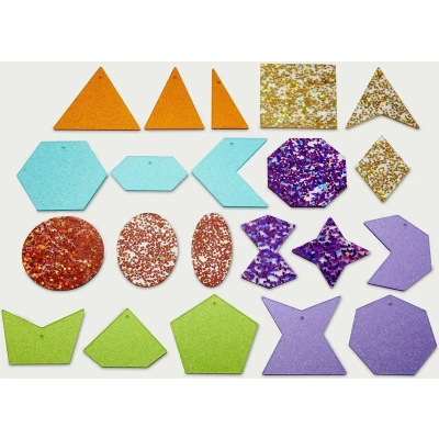 Afbeelding van Tickit RAINBOW GLITTER SHAPES