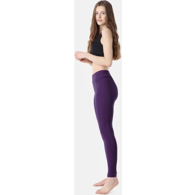 Afbeelding van Merry Style Dames Lange Leggings Sport Vrijetijdsbroek Sporbroek van Katonen Brede Taille MS MS10 429 LE Violett M