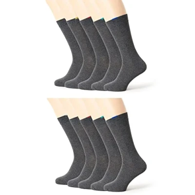 Afbeelding van Dim EcoDIM herensokken, versterkte hak, 10 stuks, Medium Grijs