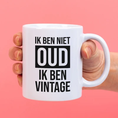 Afbeelding van Mok Ik Ben Niet Oud, Vintage