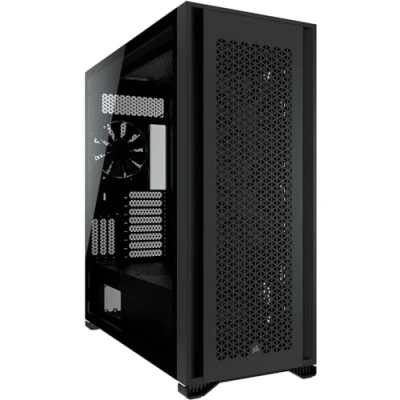 Image de CORSAIR 7000D AIRFLOW FT ATX étendu panneau latéral fenêtré (verre trempé) pas d&#039;alimentation (ATX) blanc USB/Audio