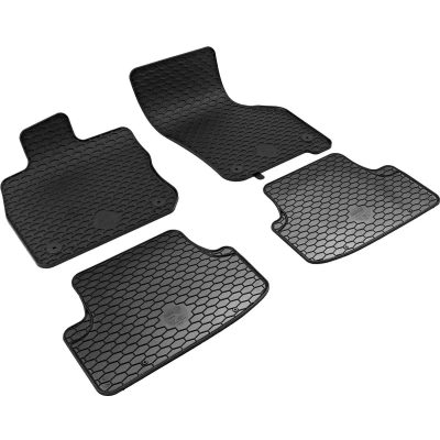 Afbeelding van WALSER RubberLine 50883 Vloermatset Rubber voor en achter 4 Zwart