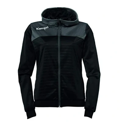 Afbeelding van Kempa Emotion 2.0 Jas met Capuchon Dames Dove Blauw Limoen Geel Maat M