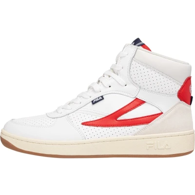 Afbeelding van Fila Sevaro MID Sneakers hoog, Dames, Maat: 42, White/fila red Leer/ synthetisch
