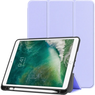Afbeelding van iMoshion Tablet Hoes Geschikt voor iPad Air 2 (2014) / 1 (2013) 6 (2018) 9.7 inch 5 (2017) Trifold Bookcase Lila /Lila