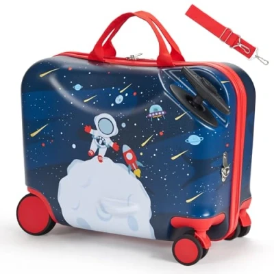 Image de VEVOR Valise à Roulettes Enfant Bagage Voyages Léger Capacité 26 L Charge 50 kg