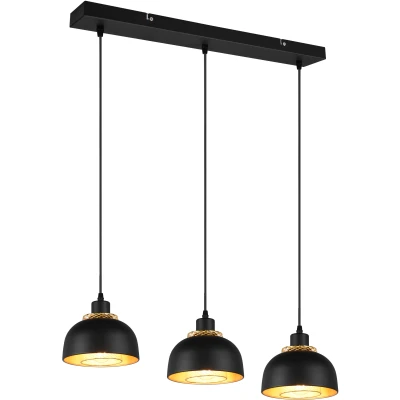 Afbeelding van Reality Hanglamp Punch 3 X E27 Mat Zwart