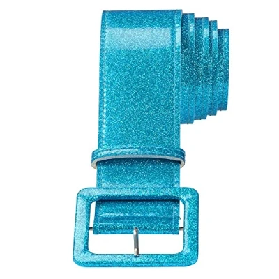Afbeelding van Widmann 04628 riem met pailletten, blauw, dames, meerkleurig, Meerkleurig