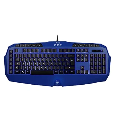 Afbeelding van Konix Edition FFF Gamingtoetsenbord Franse Azerty bedraad blauw