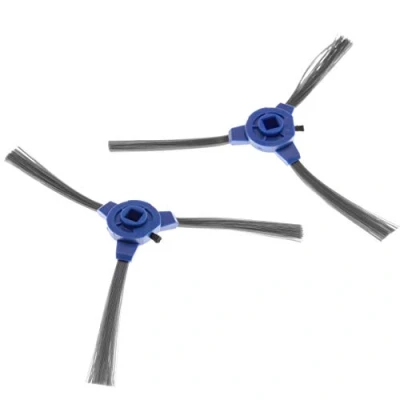 Afbeelding van vhbw 2 x zijborstel, compatibel met Tesvor X500, M1, T8, S6, X500Pro robotstofzuiger, borstelset, zwart/grijs/blauw