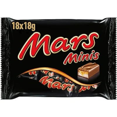 Afbeelding van Mars Minis chocoladerepen met melk en karamel 17 minirepen zak van 333 g