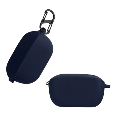 Afbeelding van kwmobile Hoes geschikt voor JBL Wave 100TWS Siliconen cover oordopjes in donkerblauw