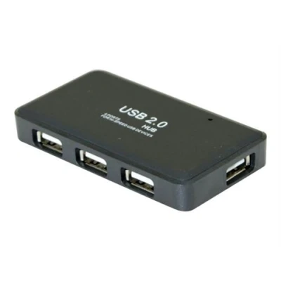 Afbeelding van Exertis Connect Mini USB 2.0 hub, 4 poorten (Mini USB, A, 4 Havens), Docking station + Zwart