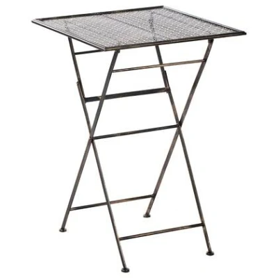 Afbeelding van Beliani BORMIO Tuinbartafel Zwart 60 x cm IJzer
