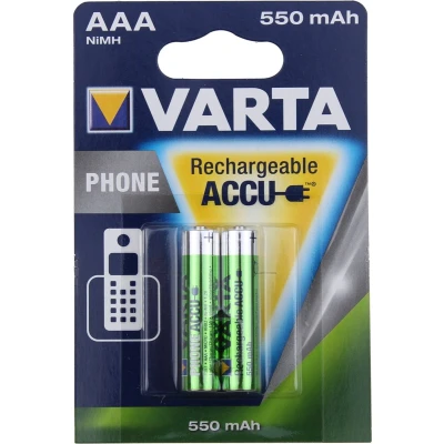 Afbeelding van Varta Batterij telefoon aaa / hr03 550mah bls 2 t397 (aa 58397101402