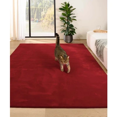 Afbeelding van Zacht Vloerkleed Plush Rood 240x340 Cm